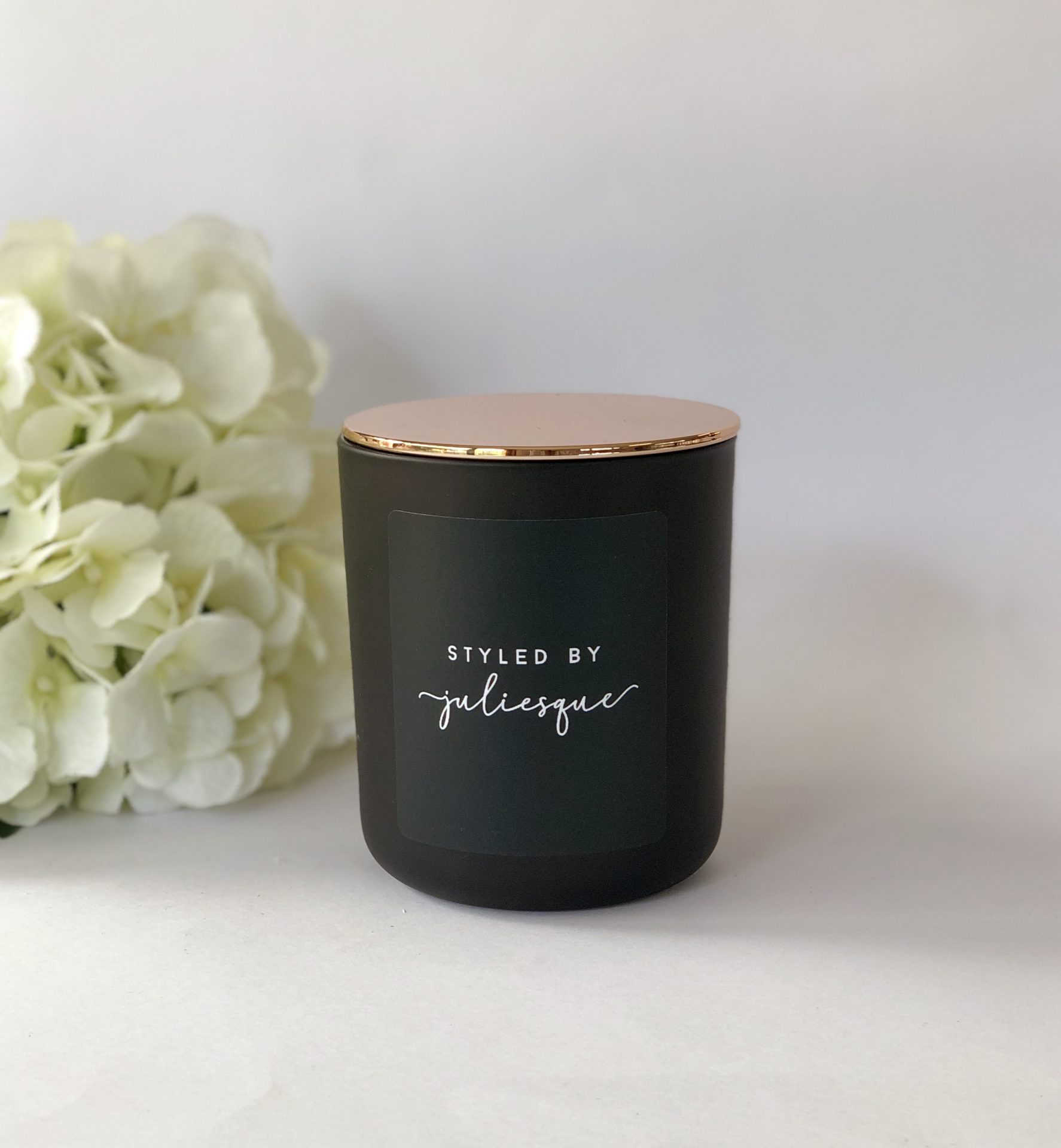 Customised Matte Black Soy Candle