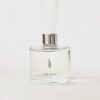 Clear Reed Diffuser with Silver Collar & white reeds