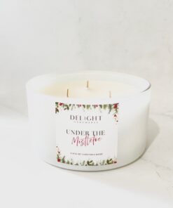 Extra Large Candle Bowl 650g - Under the Mistletoe